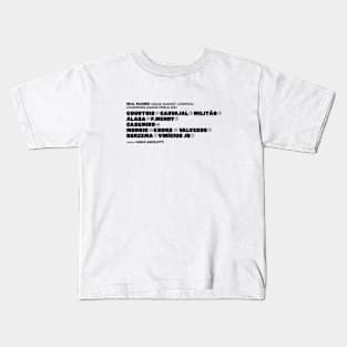 Real Madrid Squad Final Champions 2022 Kids T-Shirt